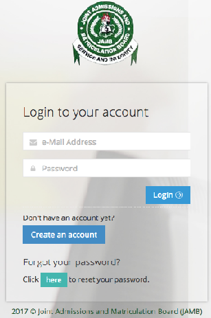 JAMB PORTAL ACCOUNT CREATION