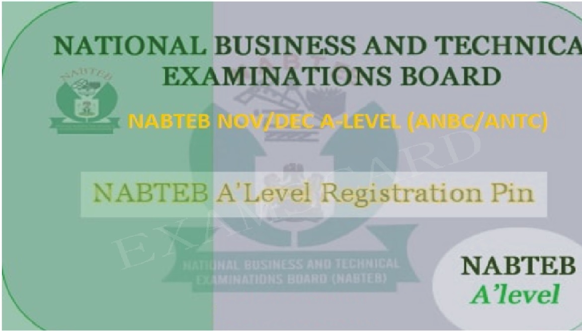 NABTEB NOV/DEC A_LEVEL ANBC/ANTC