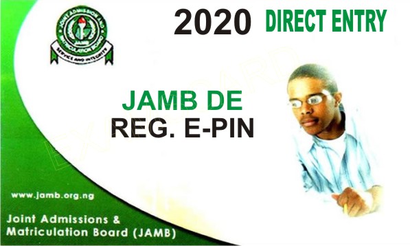JAMB DIRECT ENTRY 2020
